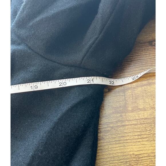 Austin Clothing Co. Womens L Black 80%Wool Blend Winter ButtonDown Pocket Coat - Picture 5 of 11